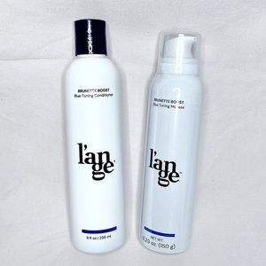 Lange Brunette Boost Blue Toning Conditioner + Mousse Set